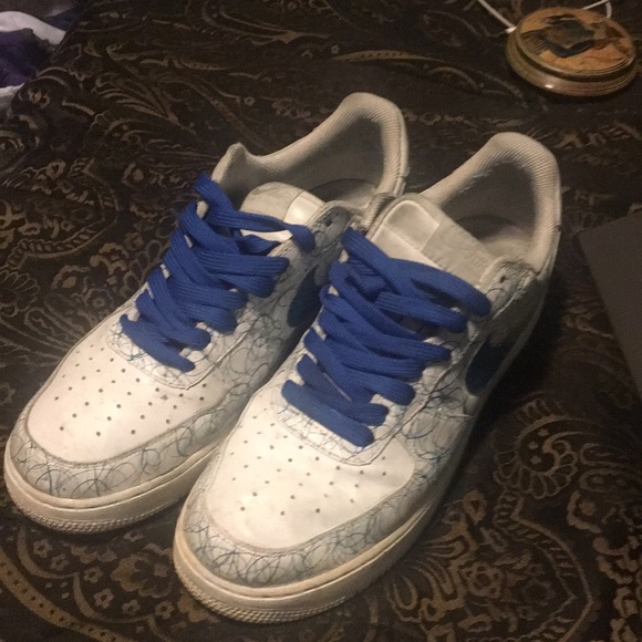 Custom painted Nike Air Force 1 20th Anniversary - Picture 5 of 7